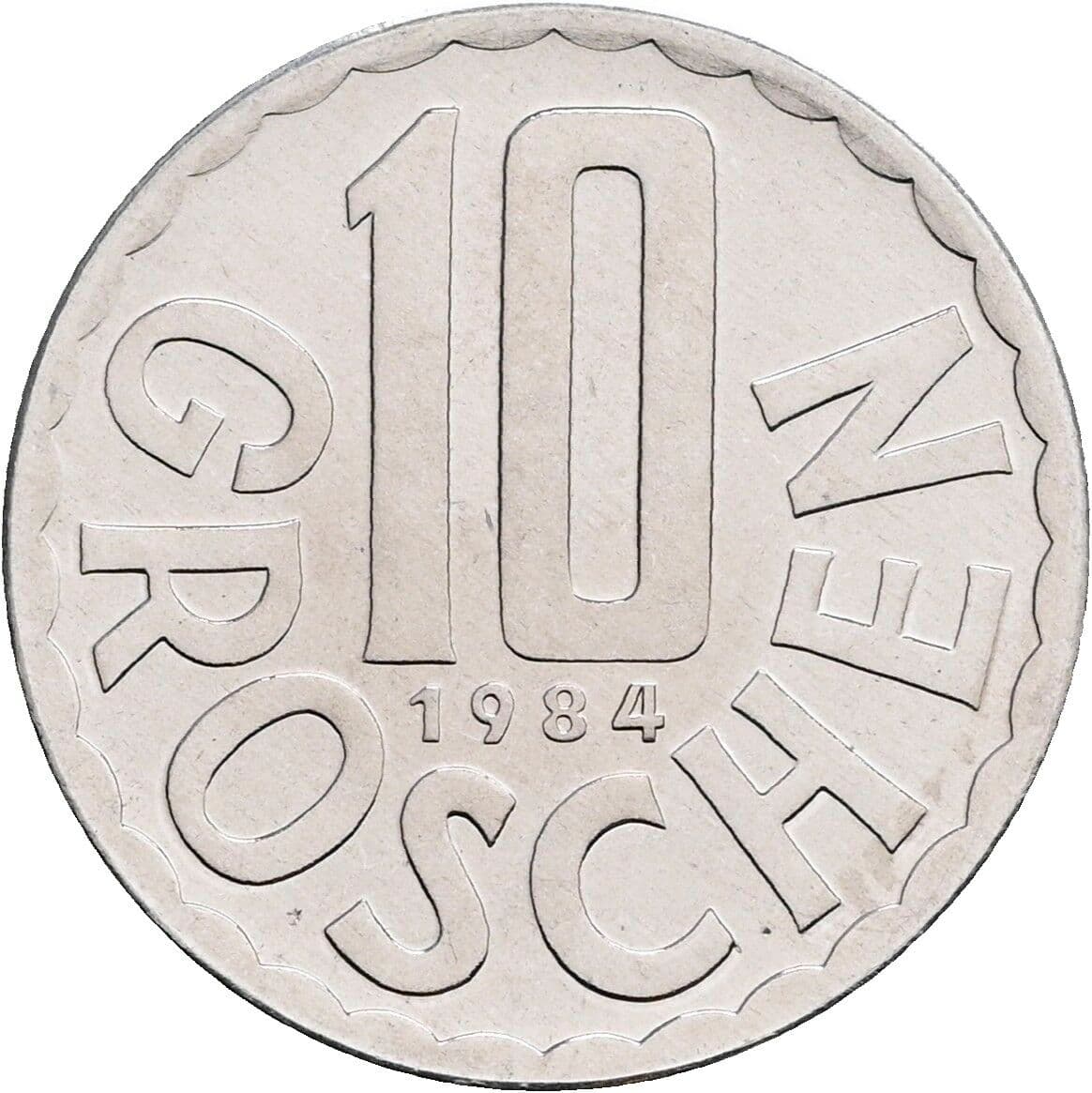 10 Groschen 1984 – Vorderseite