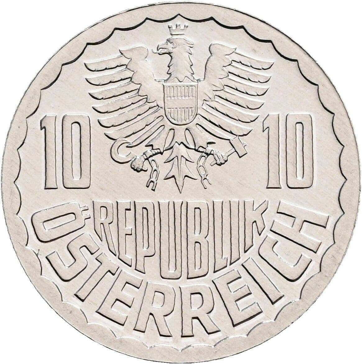 10 Groschen 1984 – Rückseite