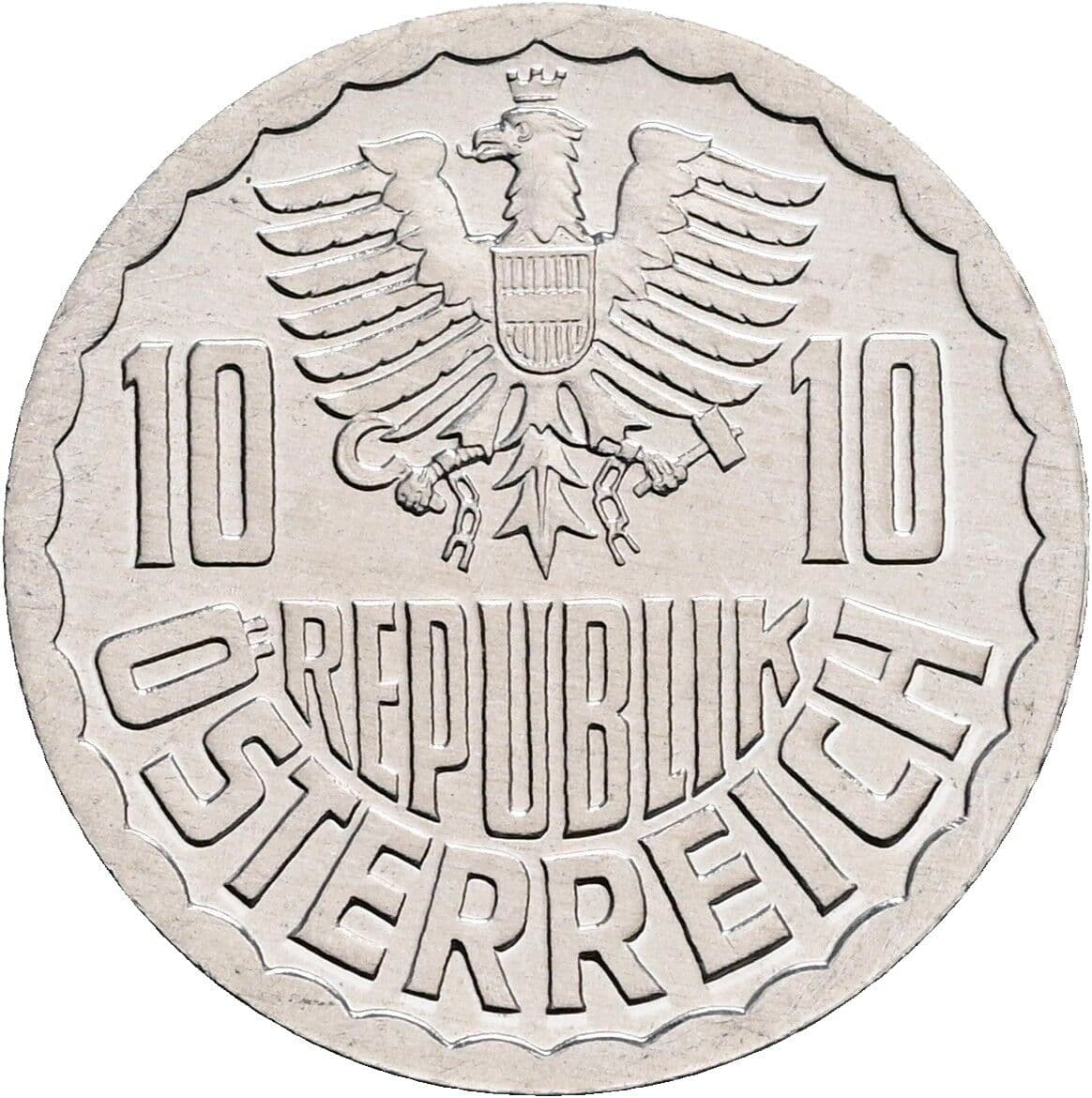 10 Groschen 1984 – Rückseite