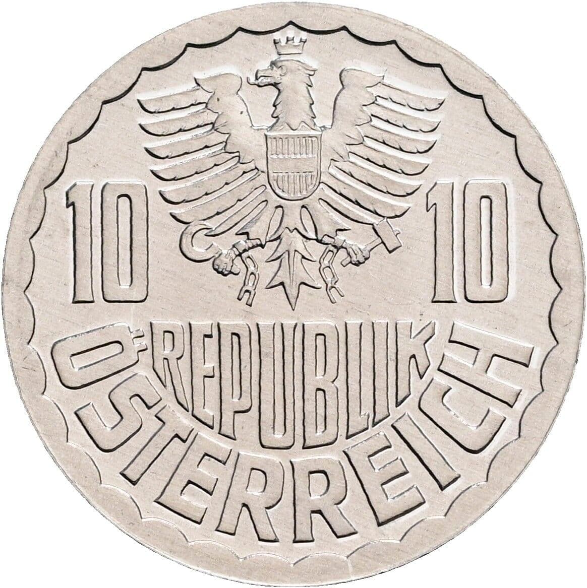 10 Groschen 1984 – Rückseite