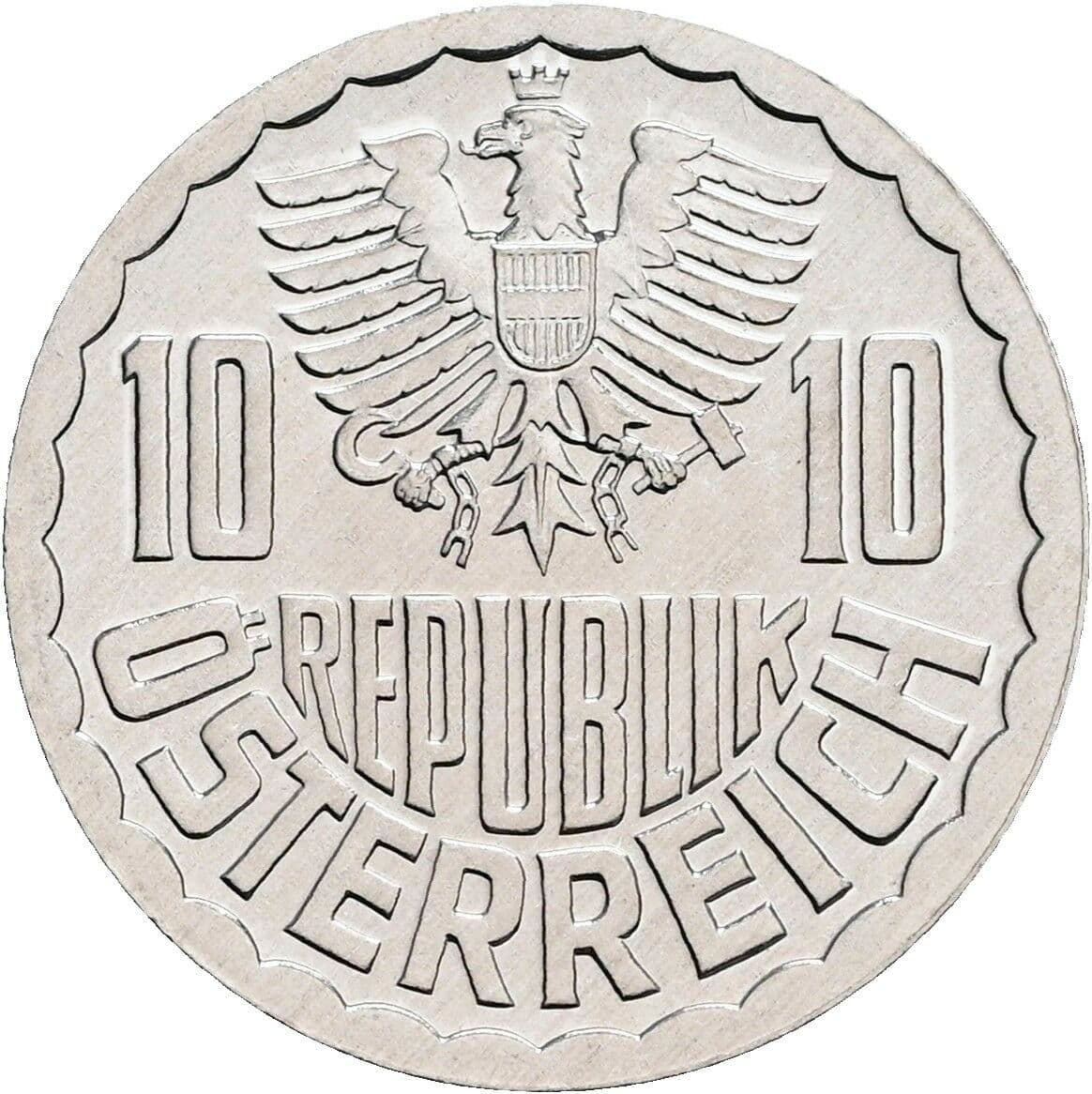 10 Groschen 1984 – Rückseite