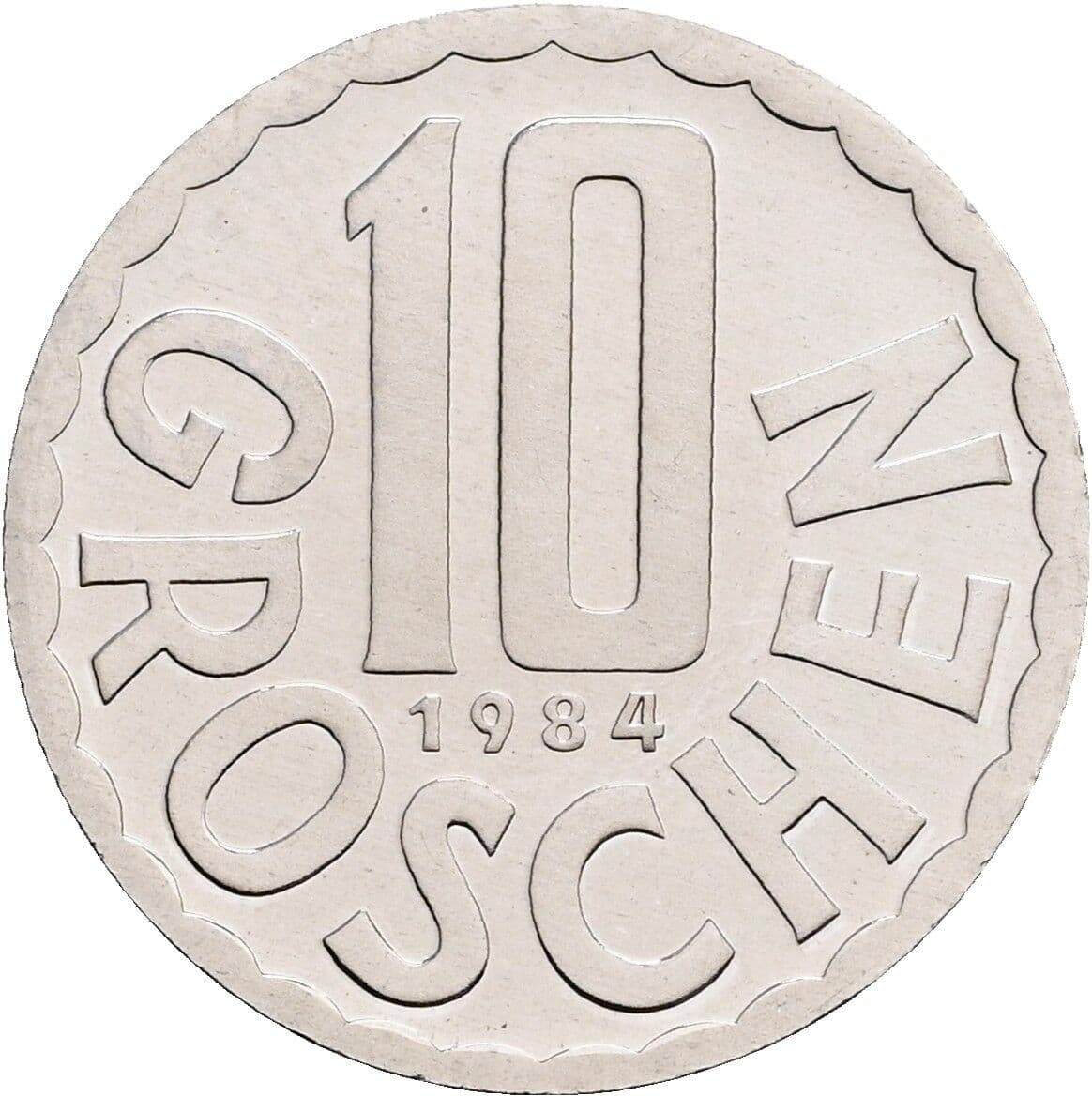 10 Groschen 1984 – Vorderseite