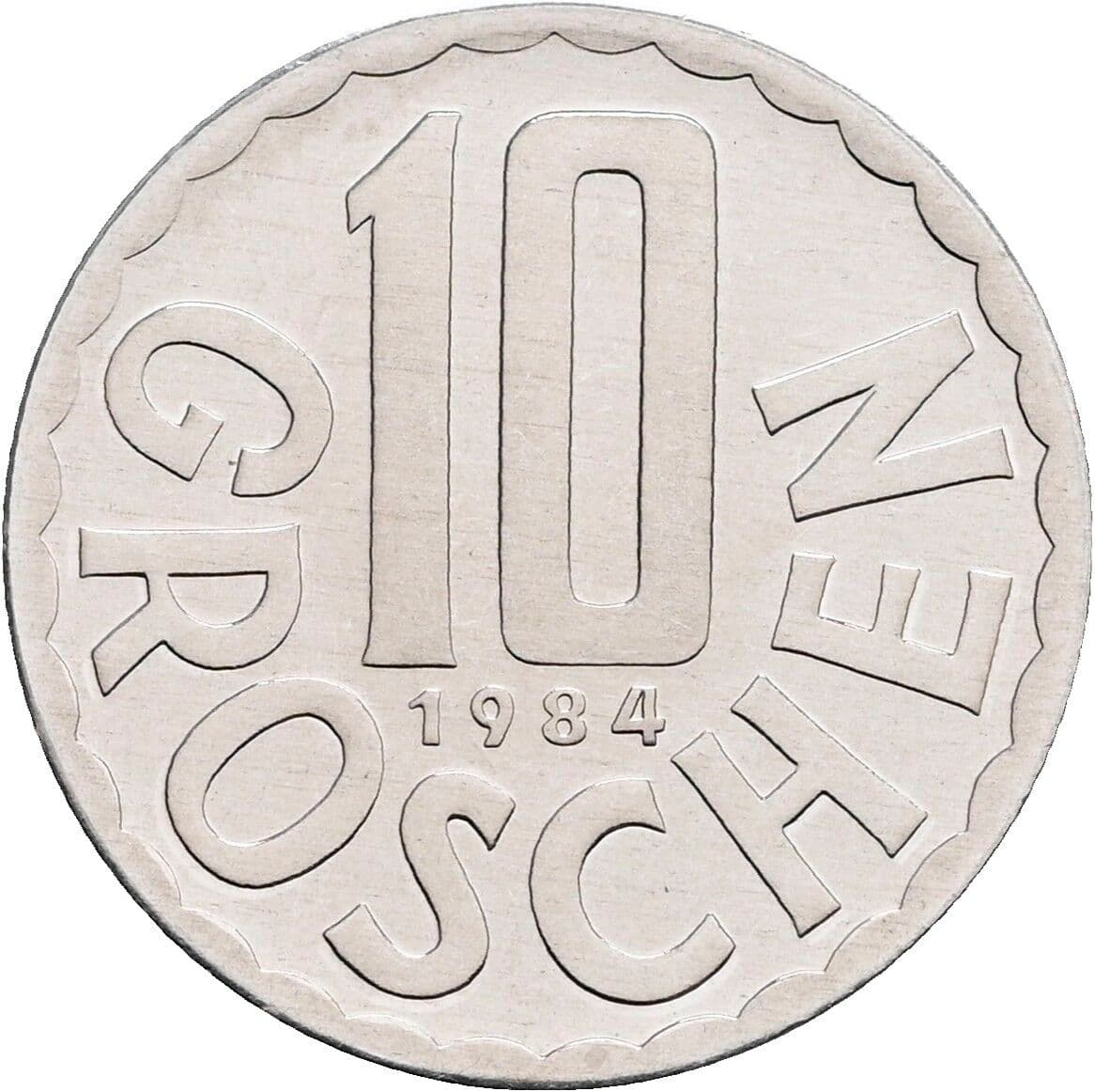 10 Groschen 1984 – Vorderseite