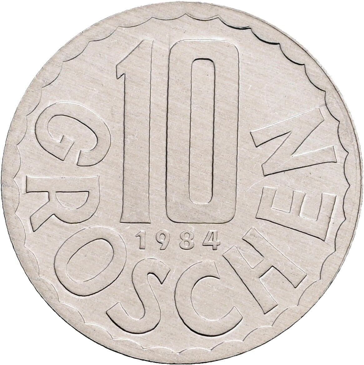 10 Groschen 1984 – Vorderseite