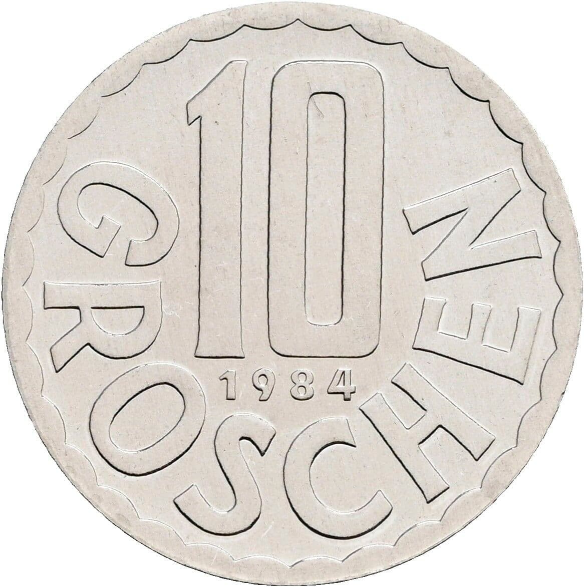 10 Groschen 1984 – Vorderseite