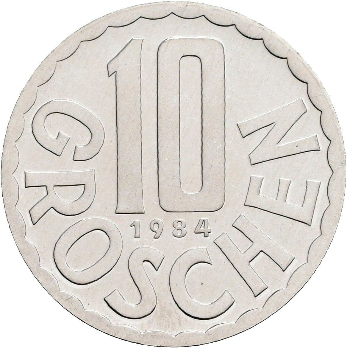 10 Groschen 1984 – Vorderseite