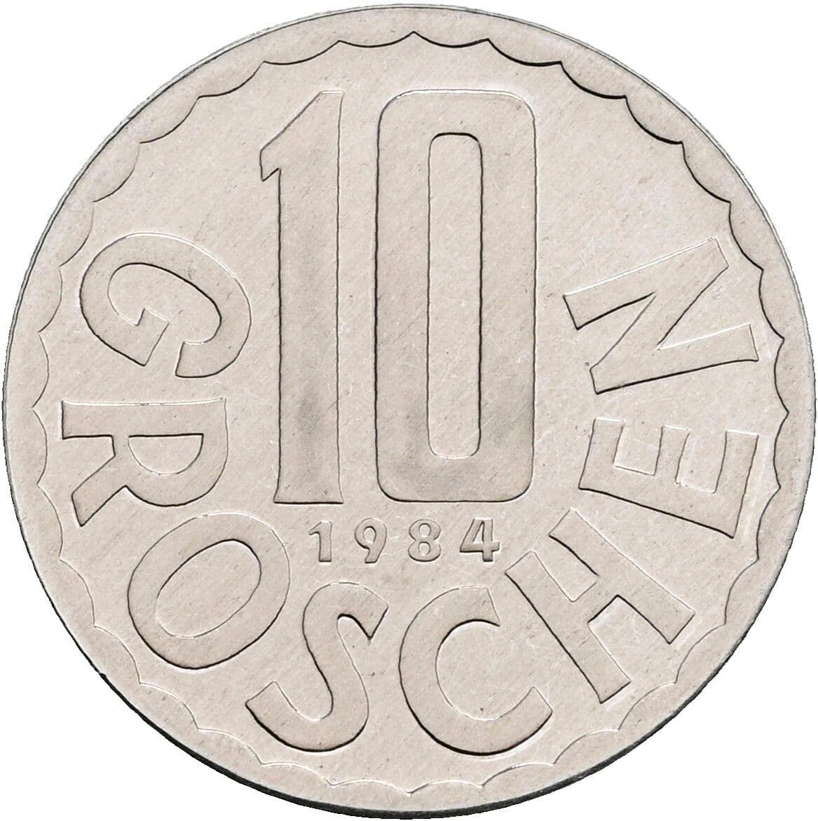10 Groschen 1984 – Vorderseite