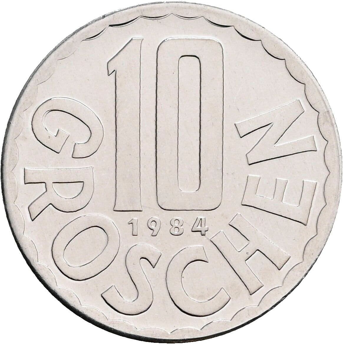 10 Groschen 1984 – Vorderseite