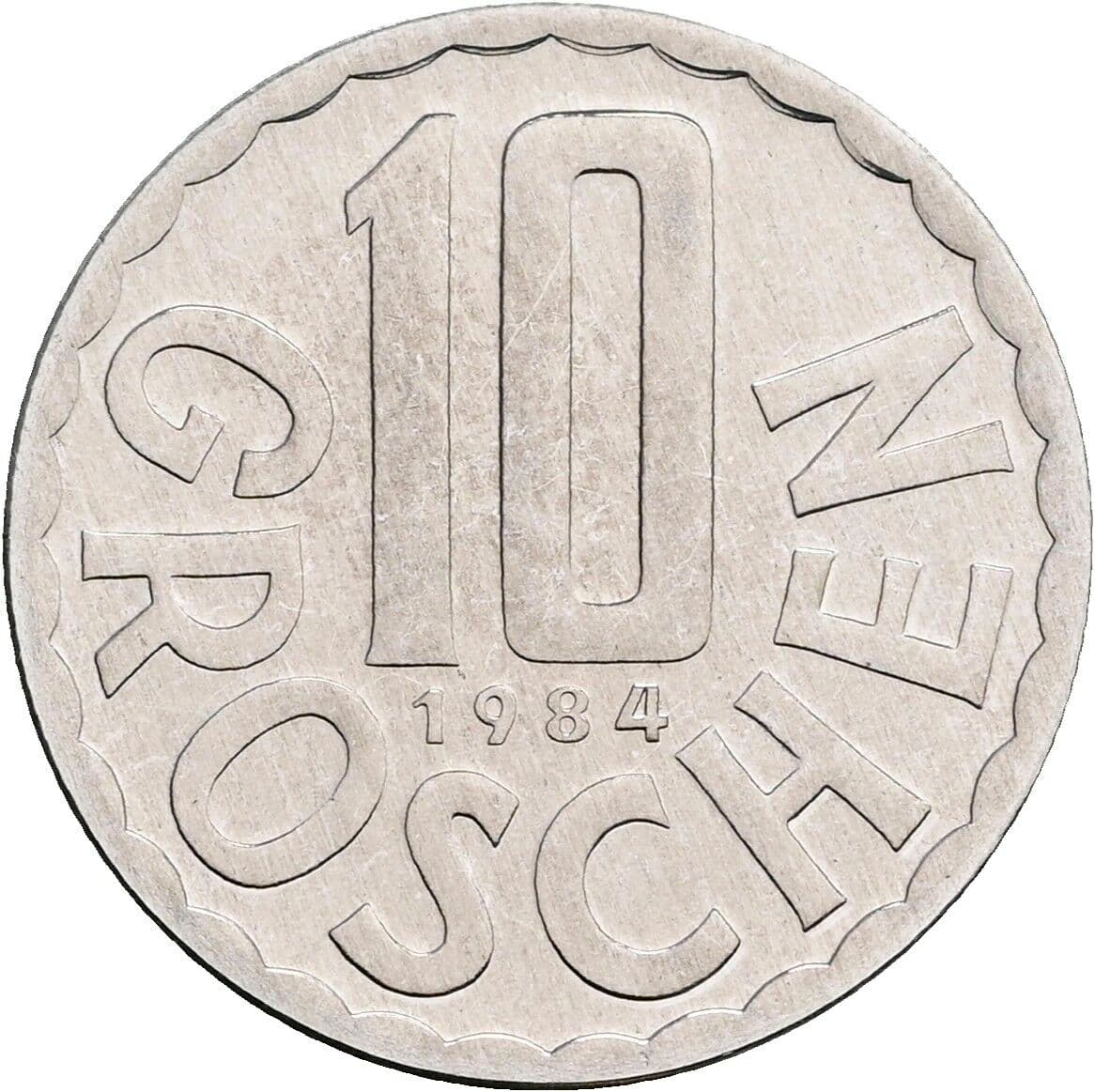 10 Groschen 1984 – Vorderseite