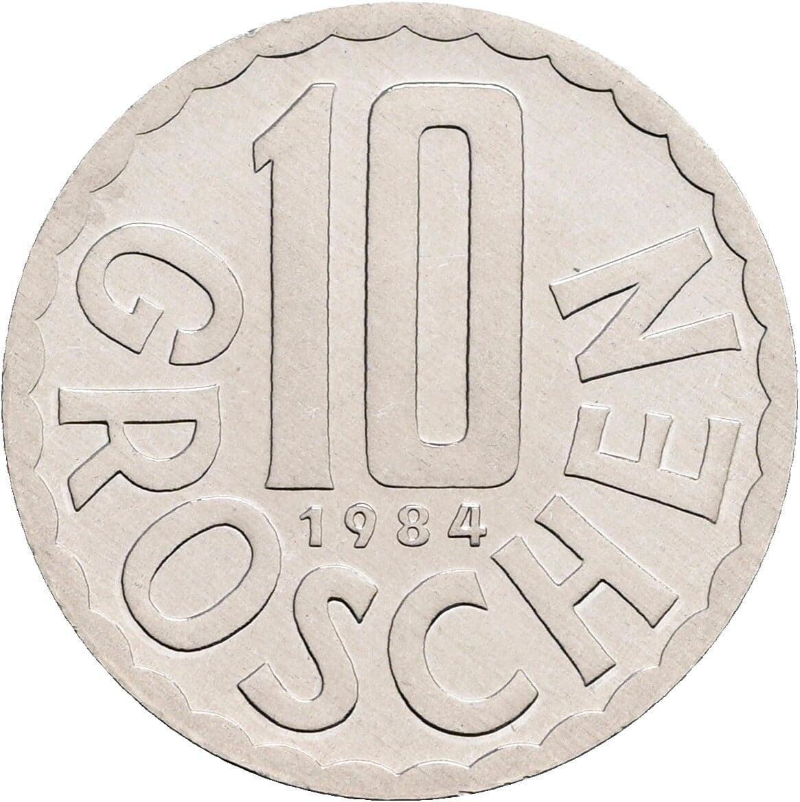 10 Groschen 1984 – Vorderseite