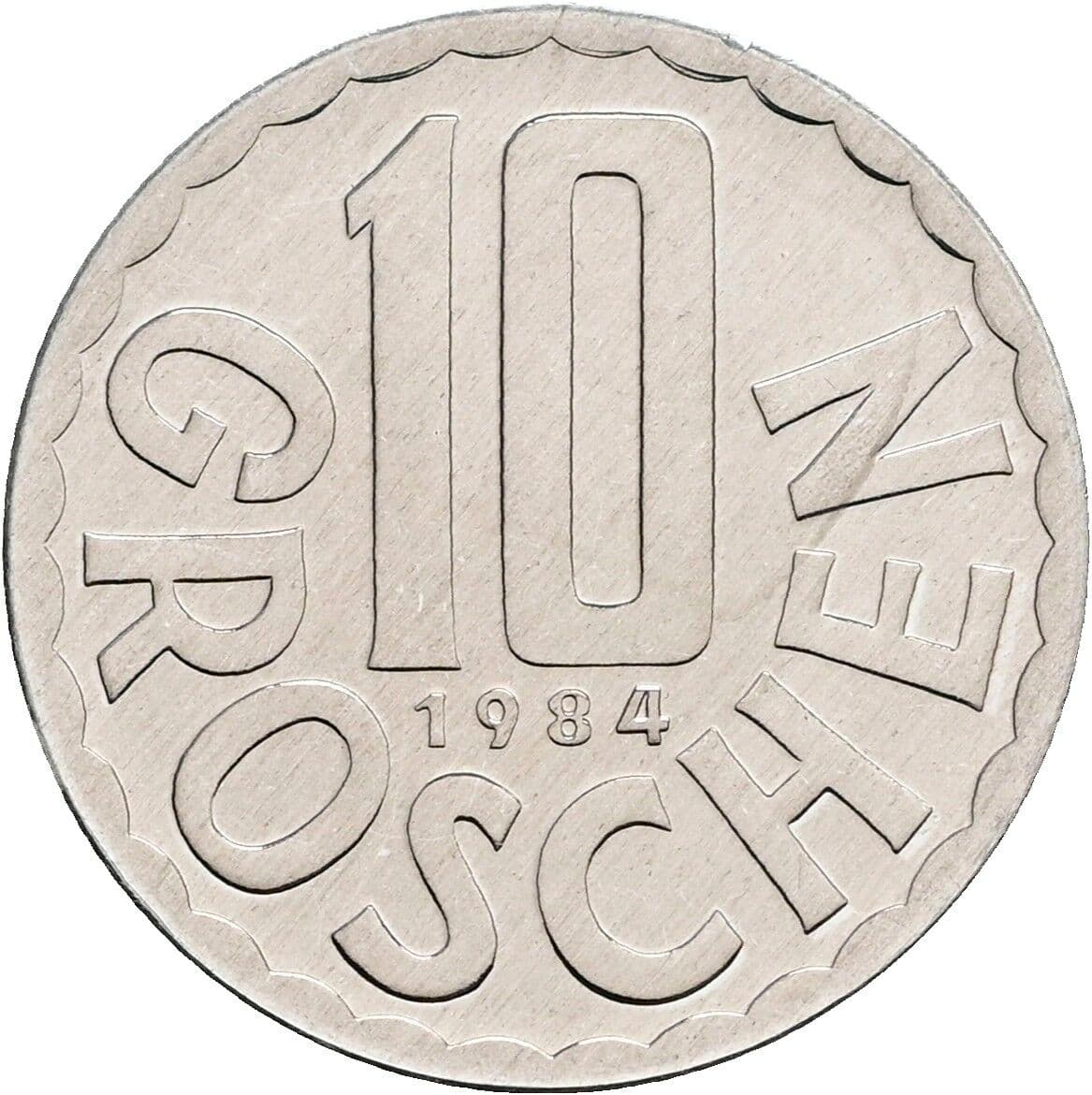 10 Groschen 1984 – Vorderseite