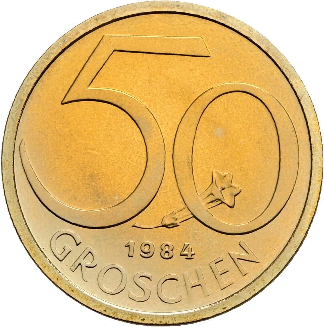 50 Groschen 1984 – Vorderseite