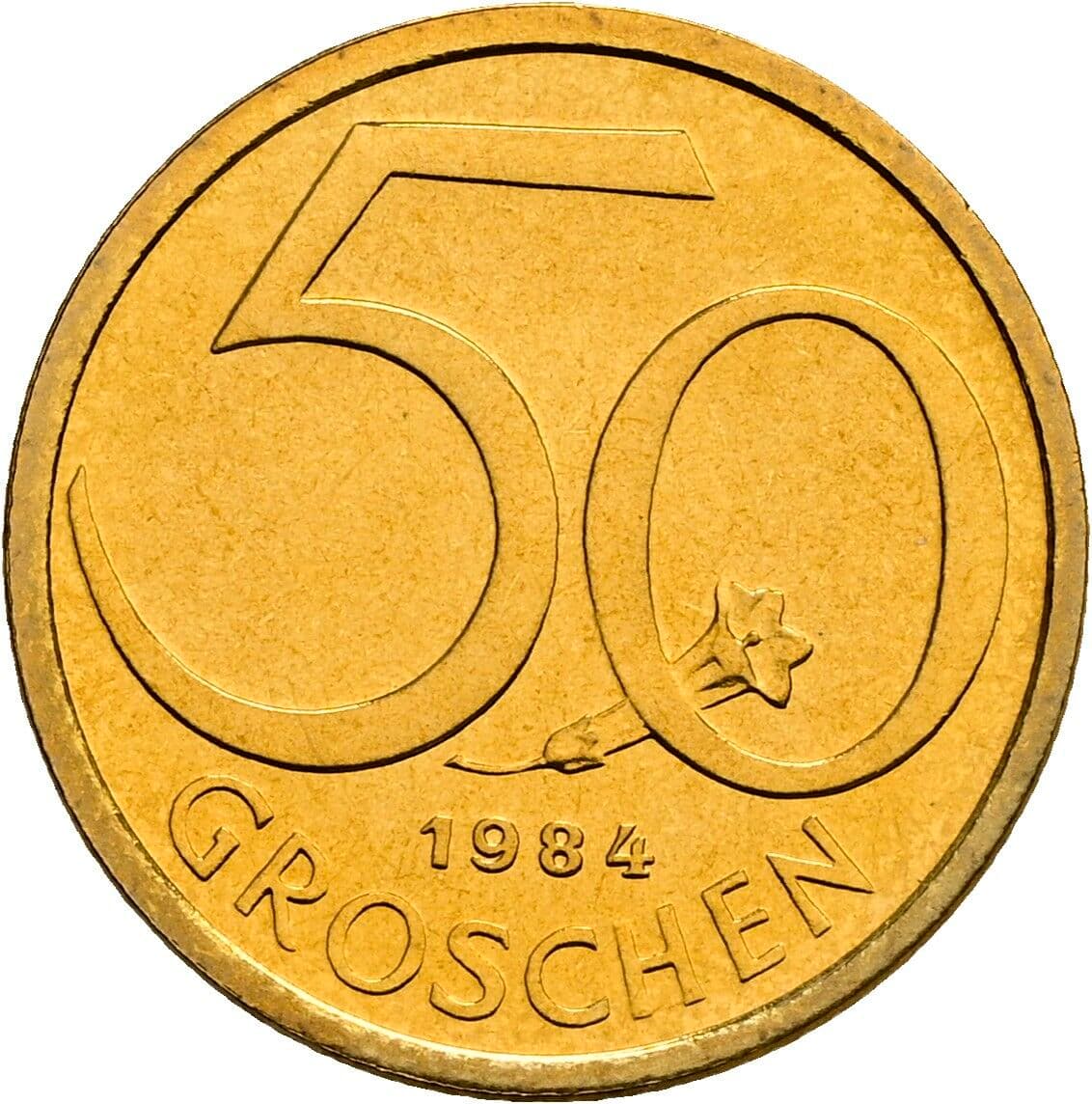 50 Groschen 1984 – Vorderseite