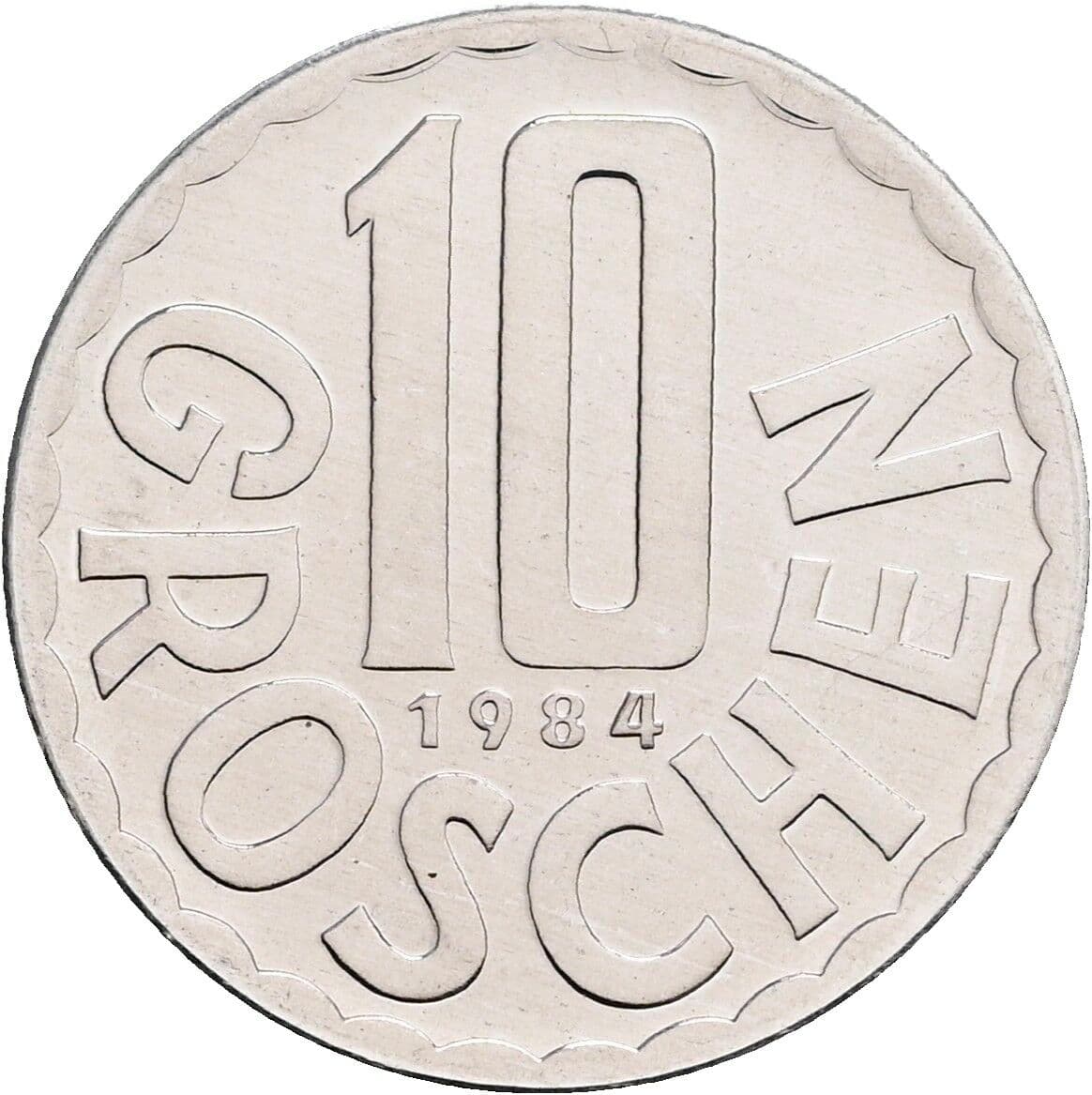 10 Groschen 1984 – Vorderseite