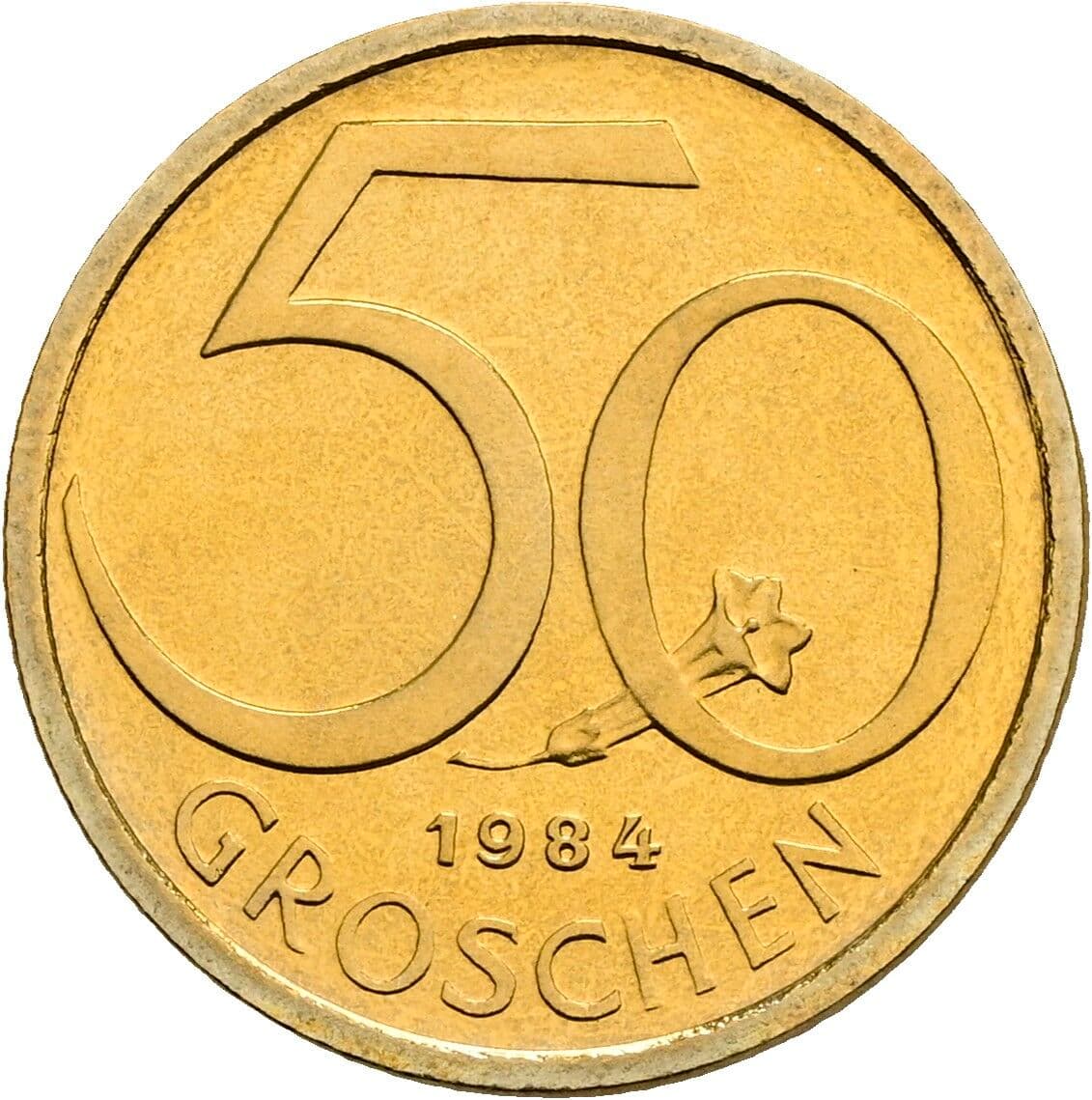 50 Groschen 1984 – Vorderseite
