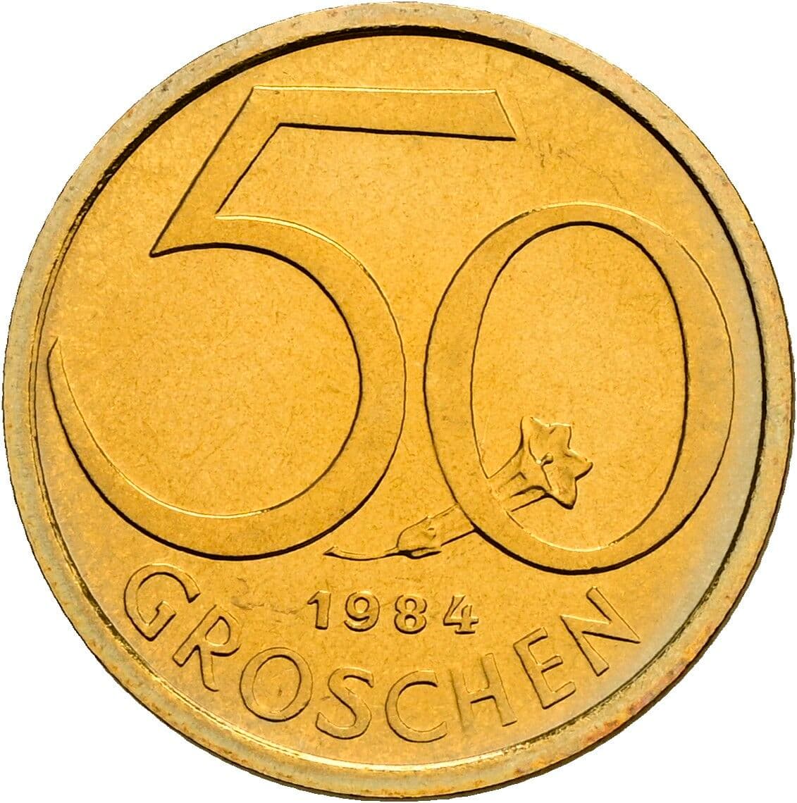 50 Groschen 1984 – Vorderseite