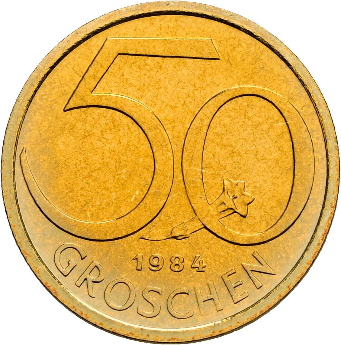 50 Groschen 1984 – Vorderseite