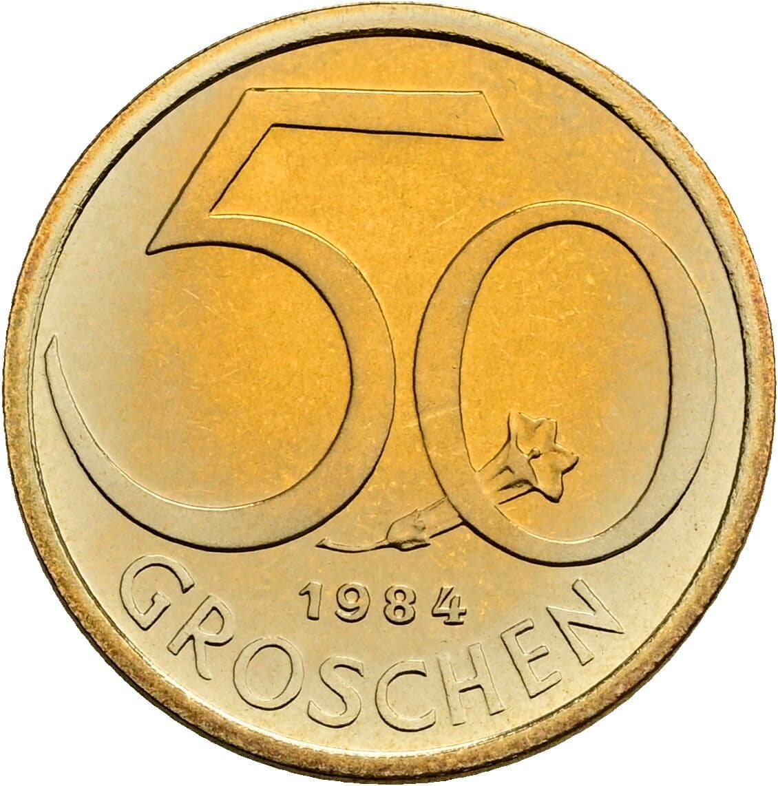 50 Groschen 1984 – Vorderseite