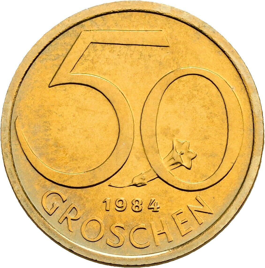 50 Groschen 1984 – Vorderseite