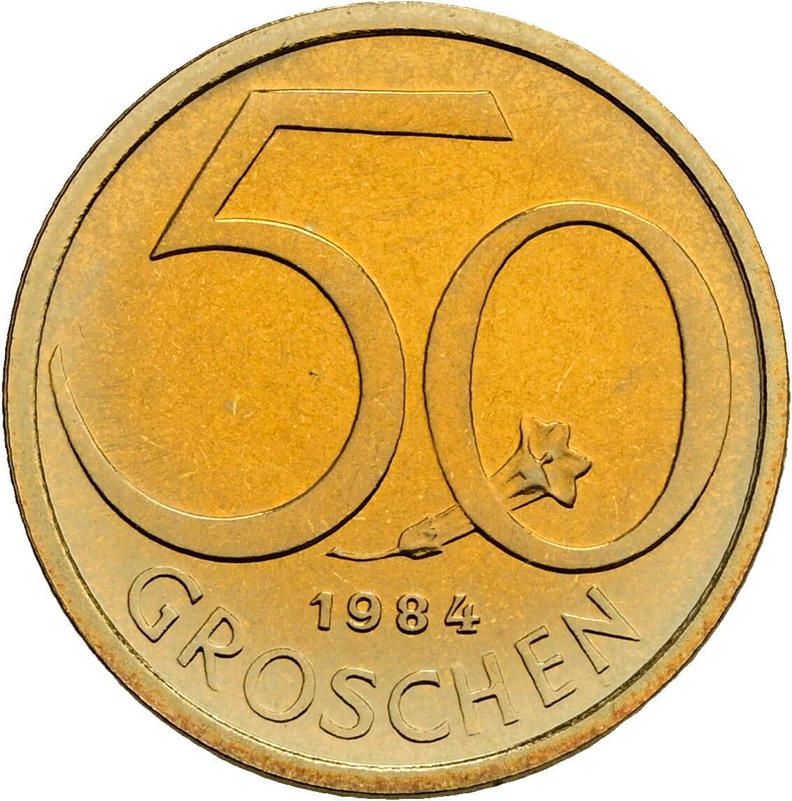 50 Groschen 1984 – Vorderseite
