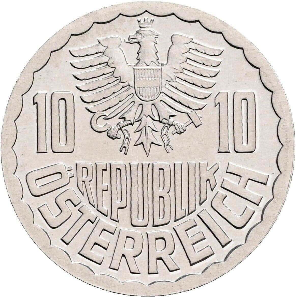 10 Groschen 1984 – Rückseite