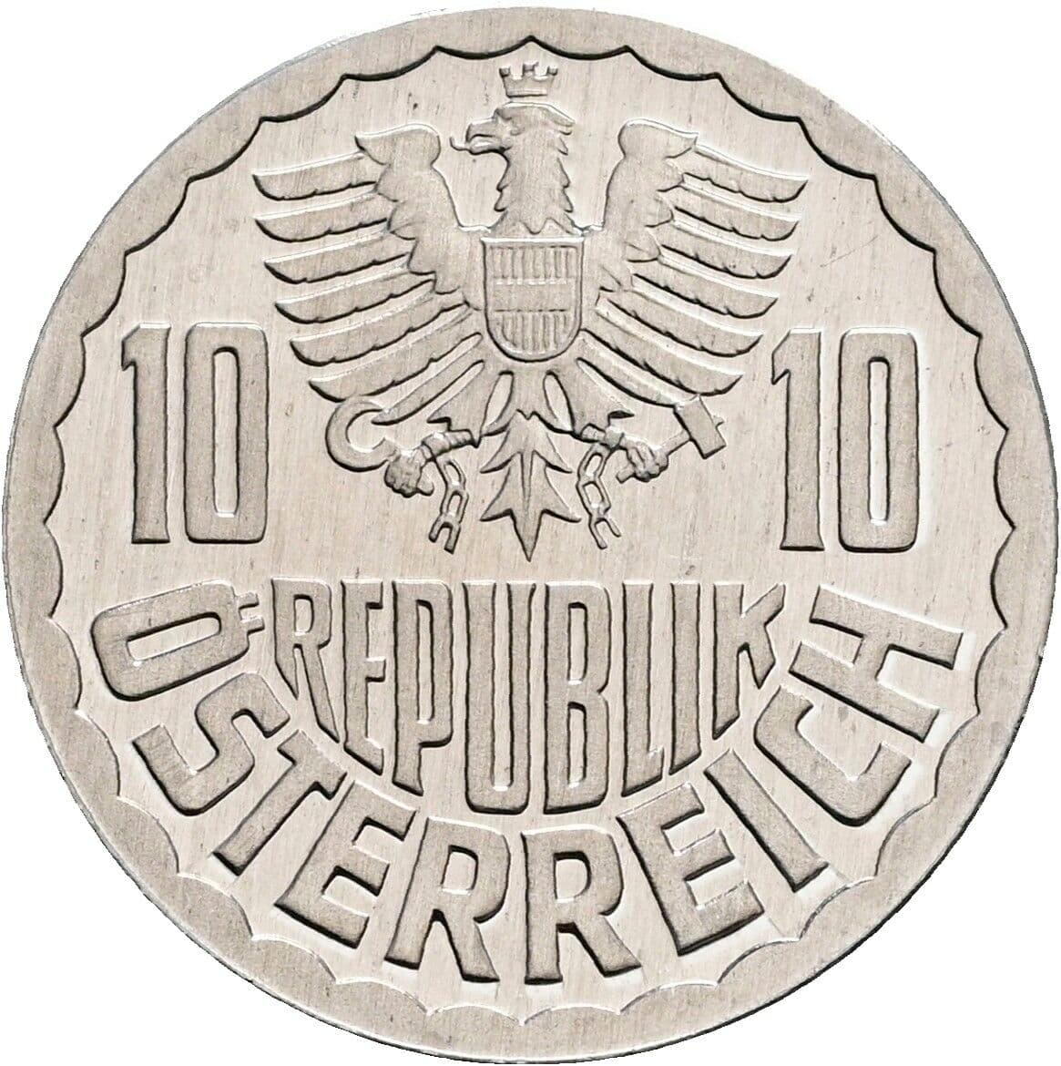 10 Groschen 1984 – Rückseite