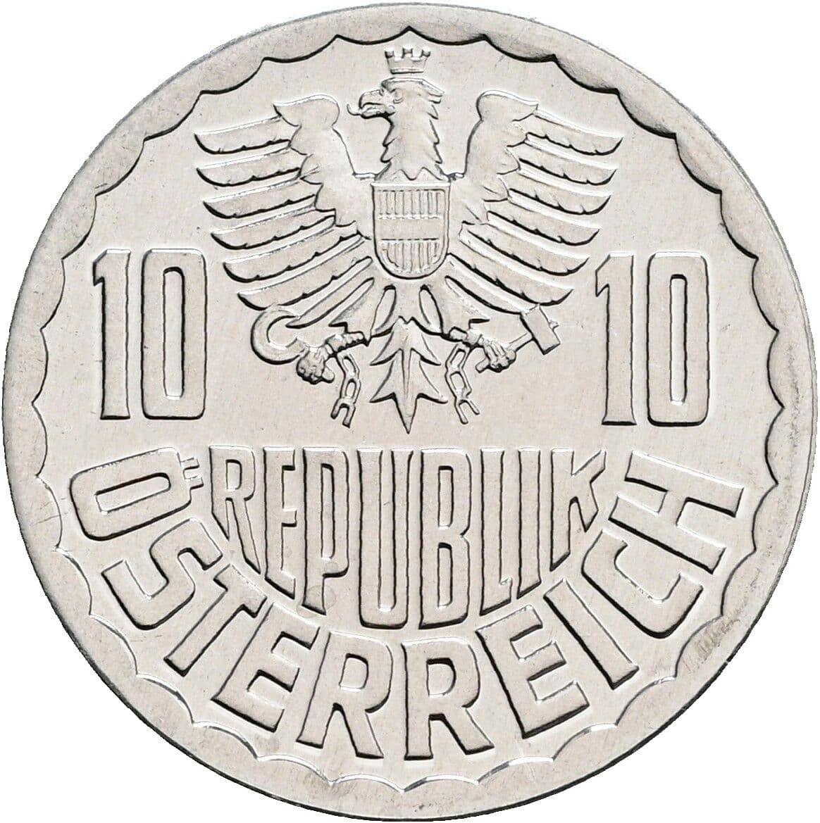 10 Groschen 1984 – Rückseite