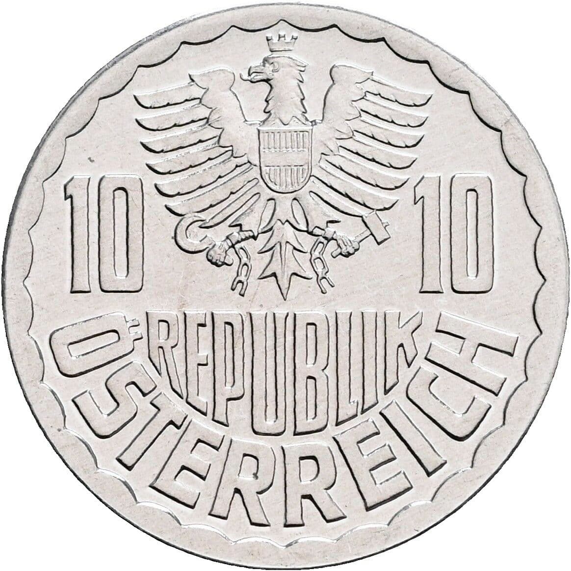 10 Groschen 1984 – Rückseite
