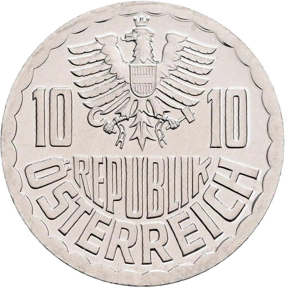 10 Groschen 1984 – Rückseite
