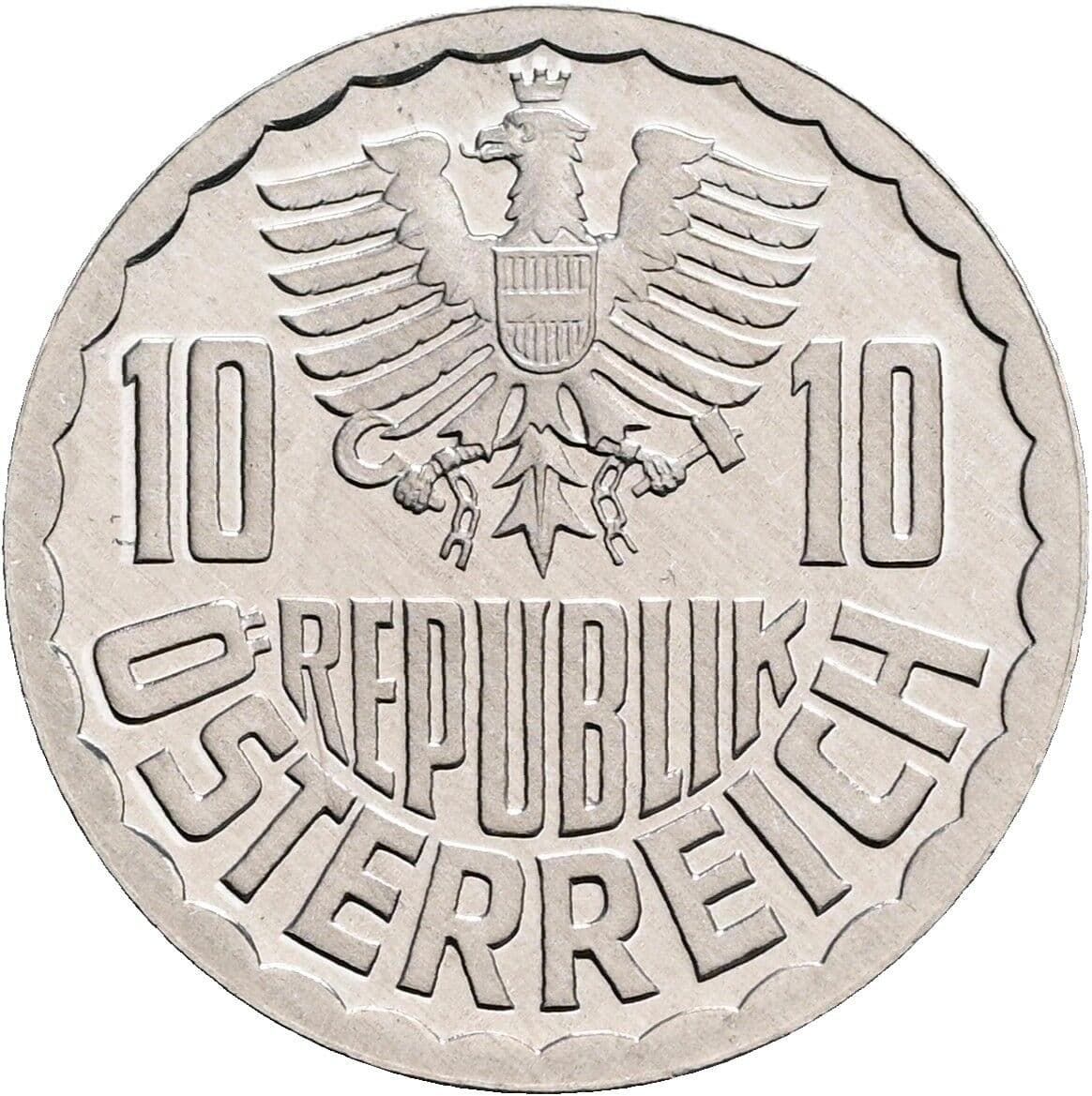 10 Groschen 1984 – Rückseite