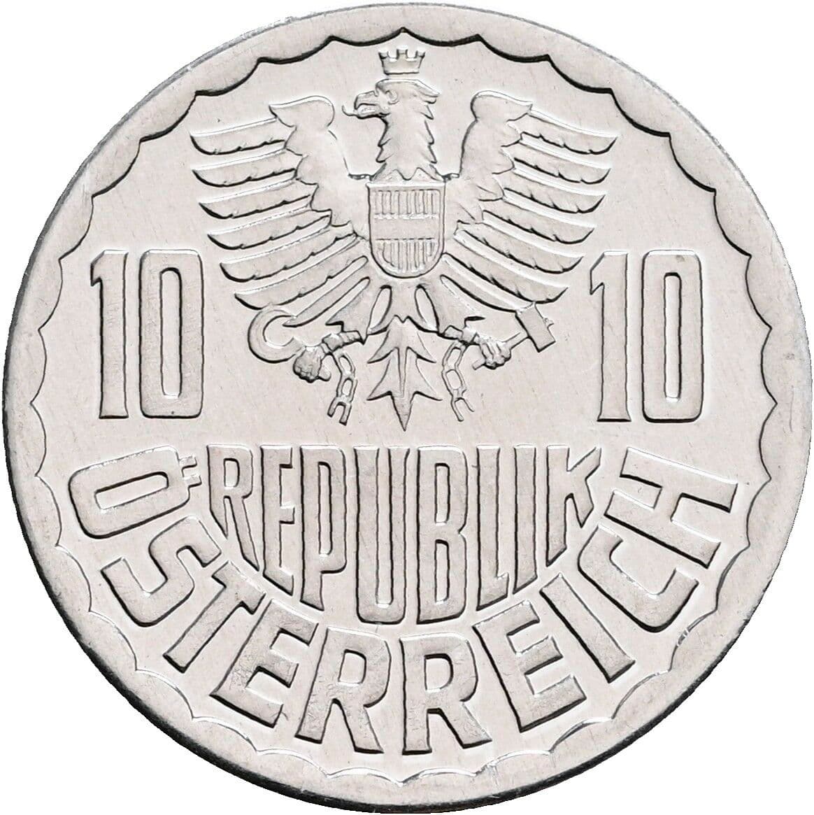 10 Groschen 1984 – Rückseite