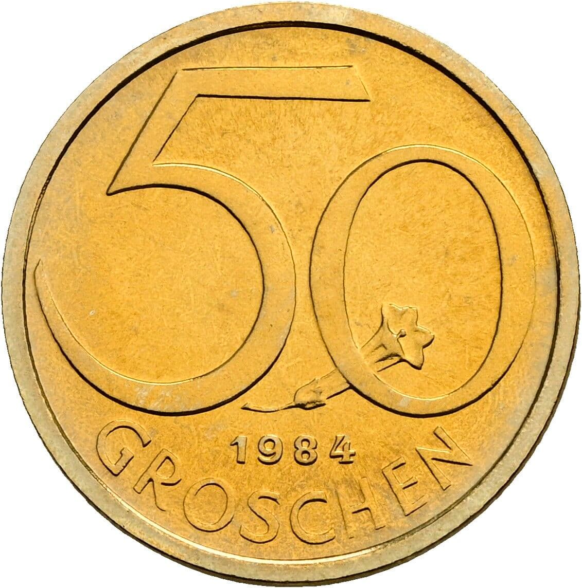 50 Groschen 1984 – Vorderseite
