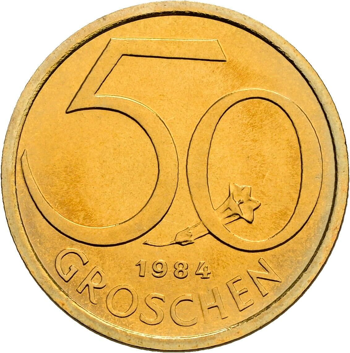 50 Groschen 1984 – Vorderseite