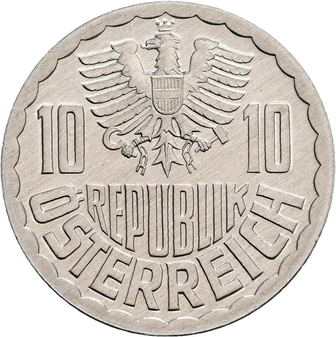 10 Groschen 1984 – Rückseite