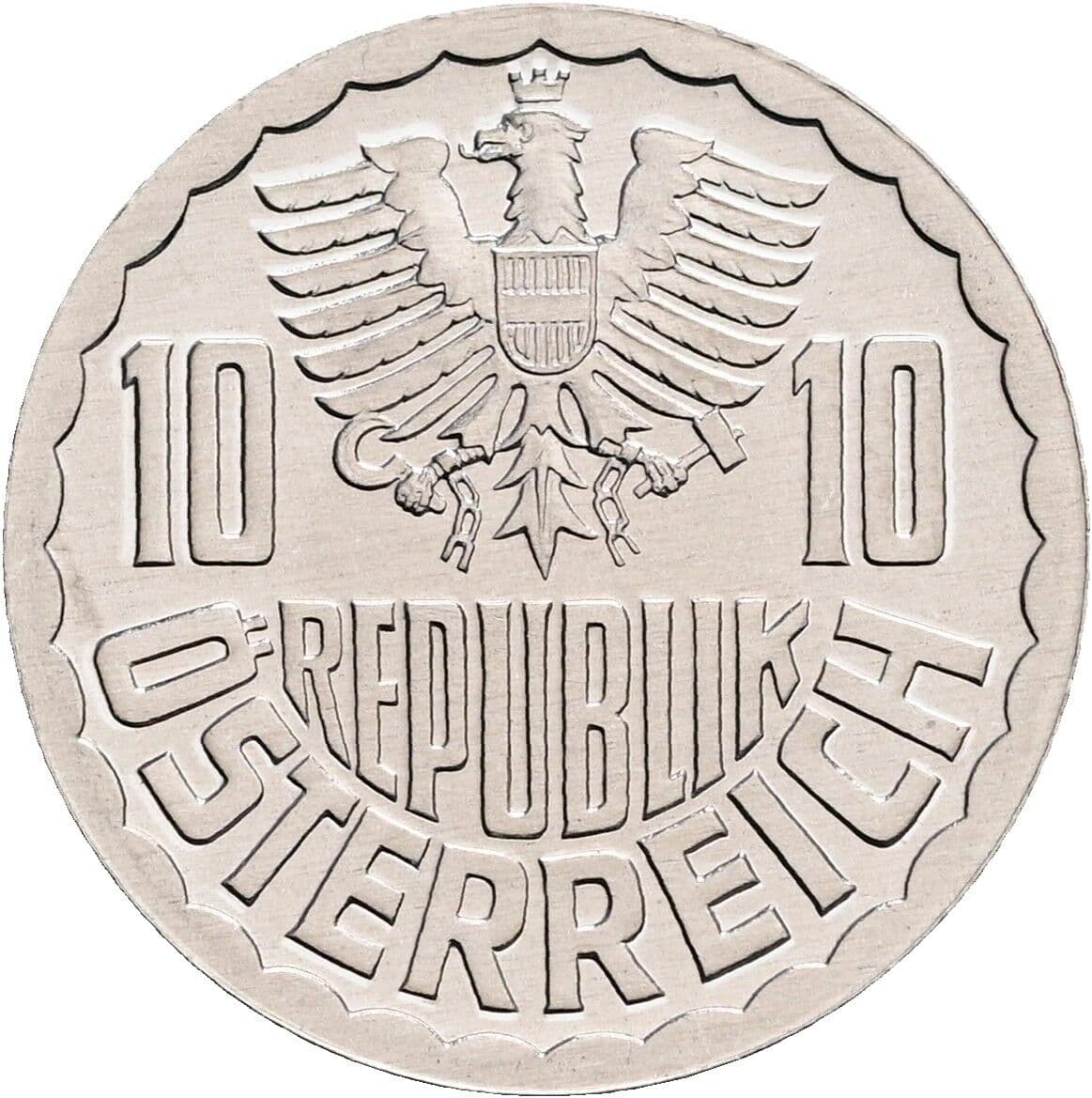 10 Groschen 1984 – Rückseite