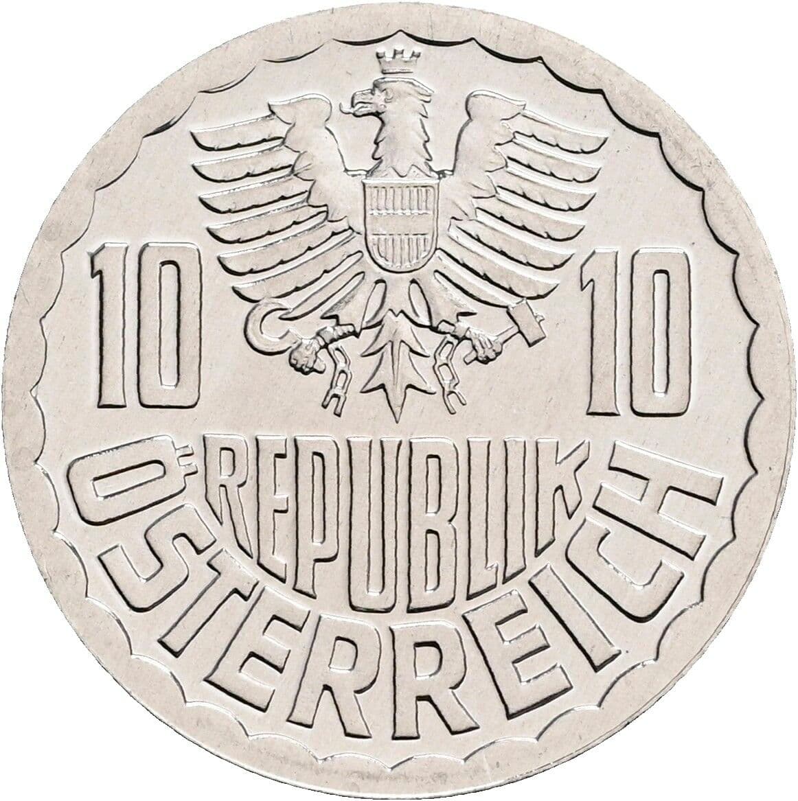 10 Groschen 1984 – Rückseite