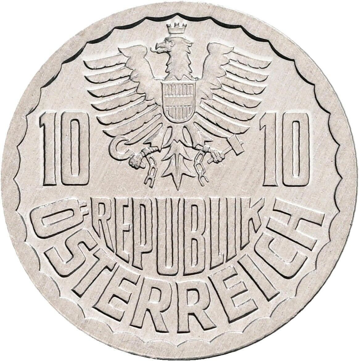10 Groschen 1984 – Rückseite