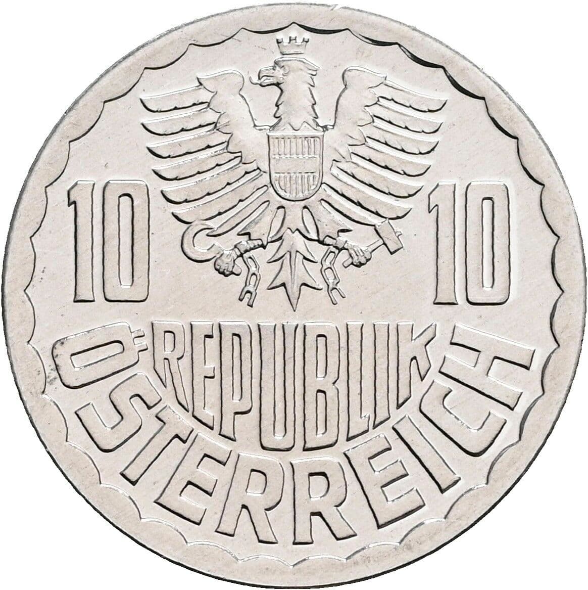 10 Groschen 1984 – Rückseite