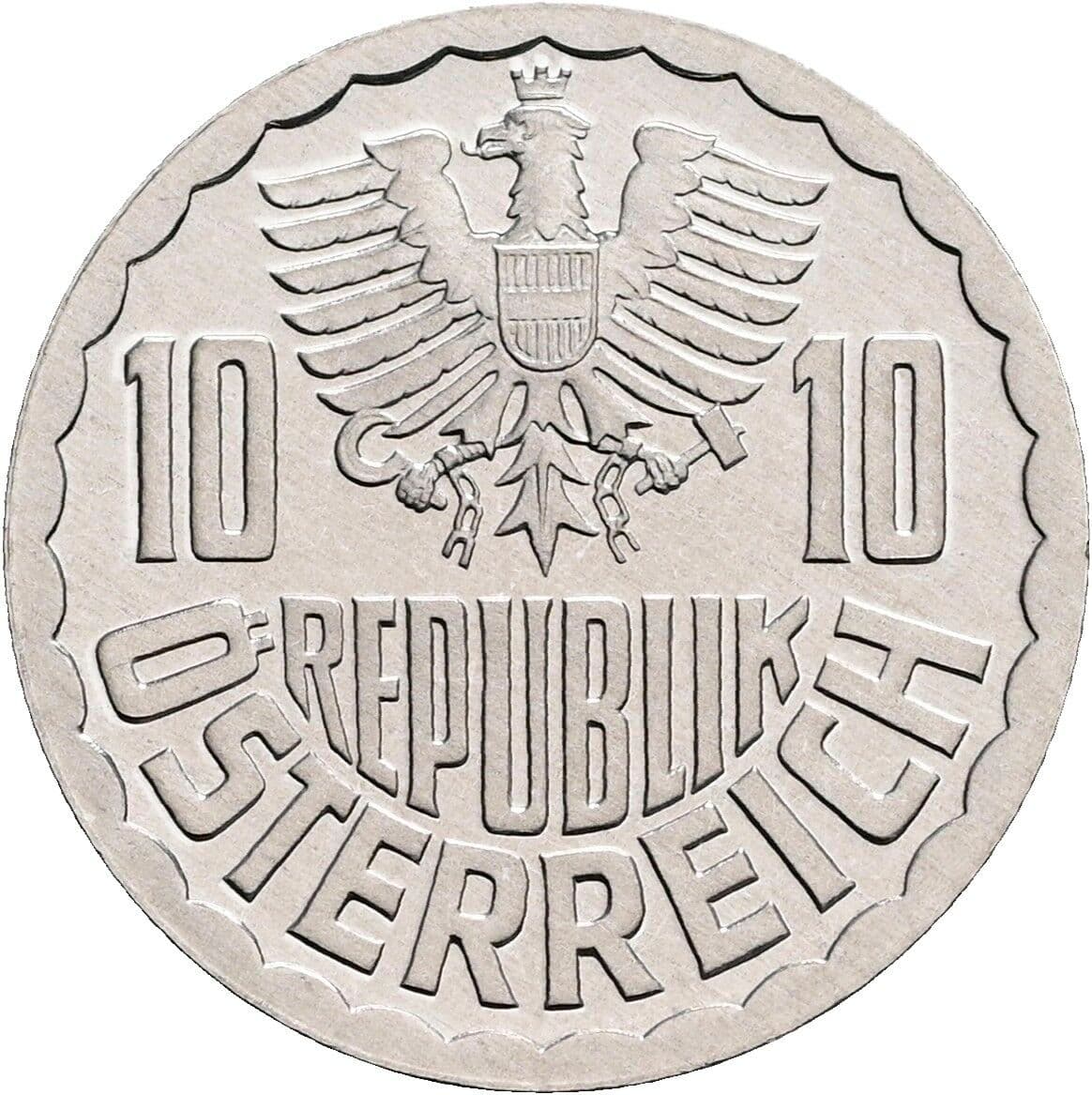 10 Groschen 1984 – Rückseite