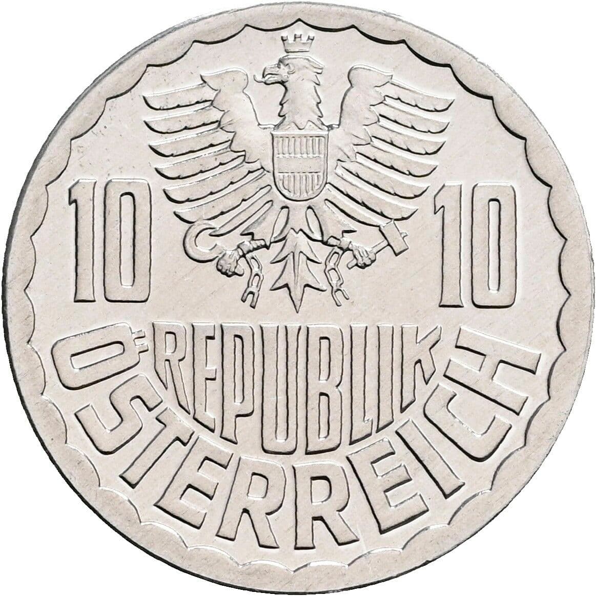 10 Groschen 1984 – Rückseite