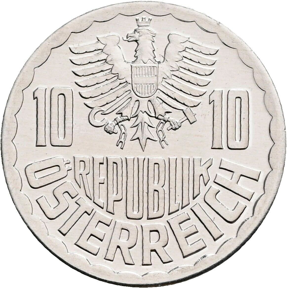 10 Groschen 1984 – Rückseite