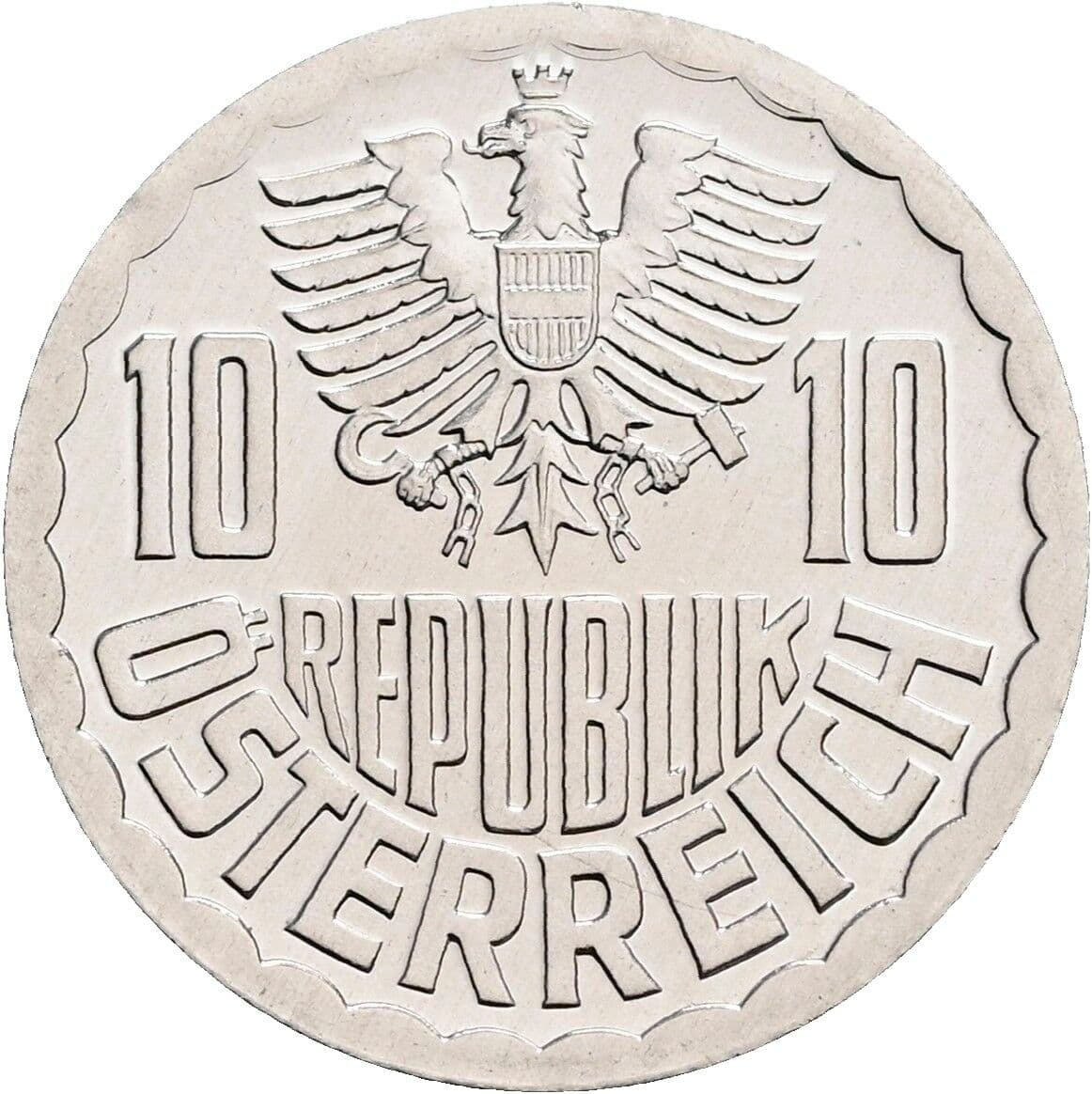 10 Groschen 1984 – Rückseite