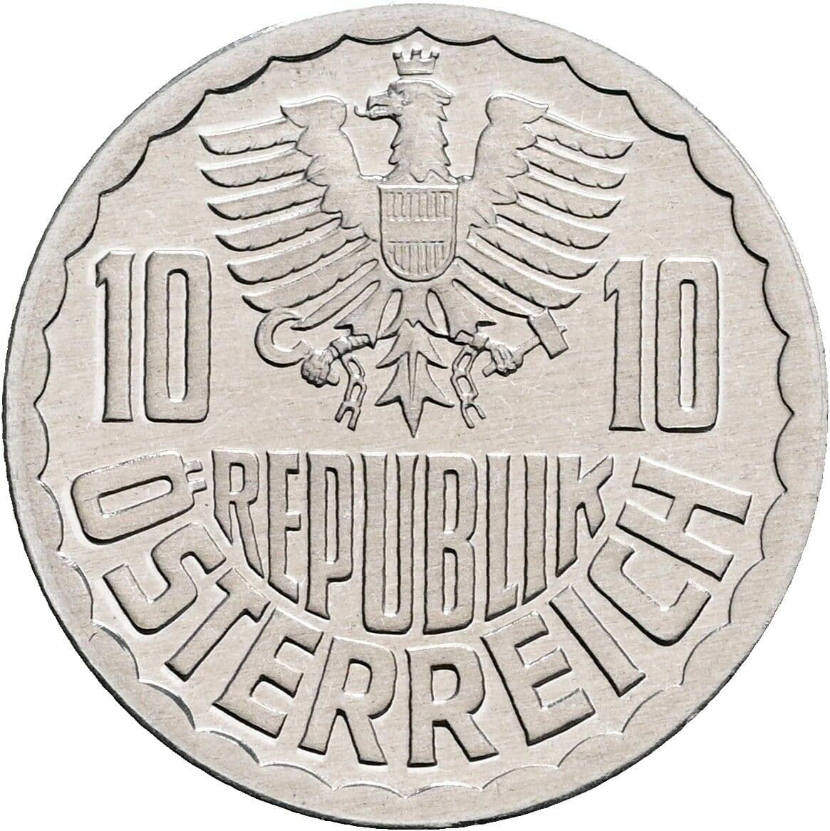 10 Groschen 1984 – Rückseite