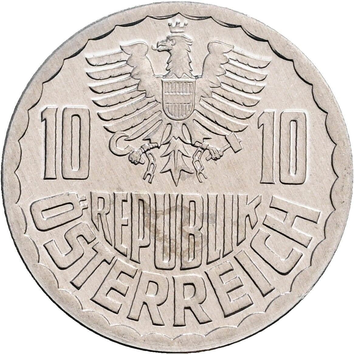 10 Groschen 1984 – Rückseite