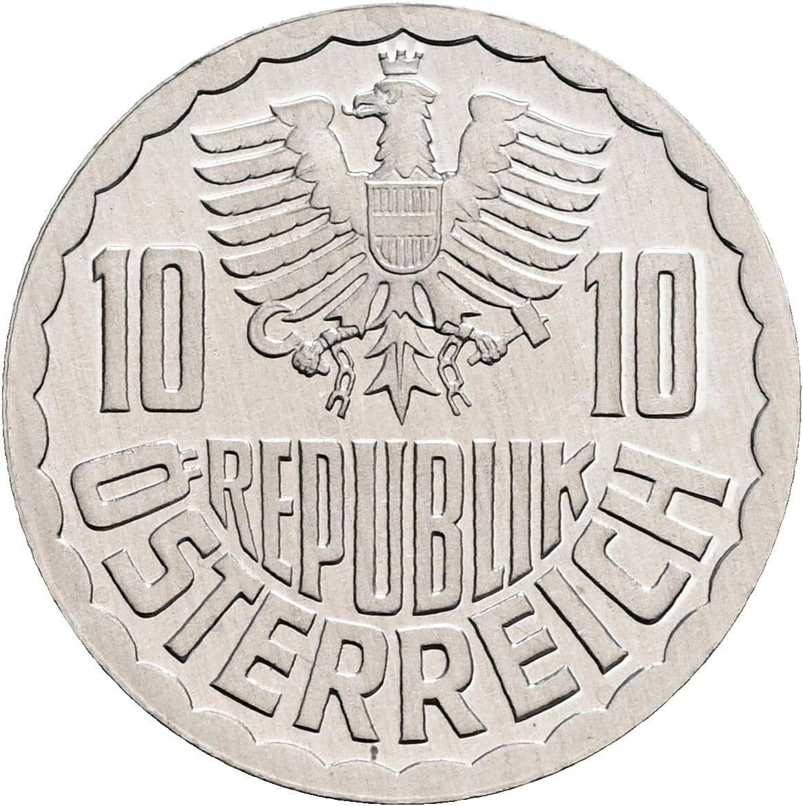 10 Groschen 1984 – Rückseite