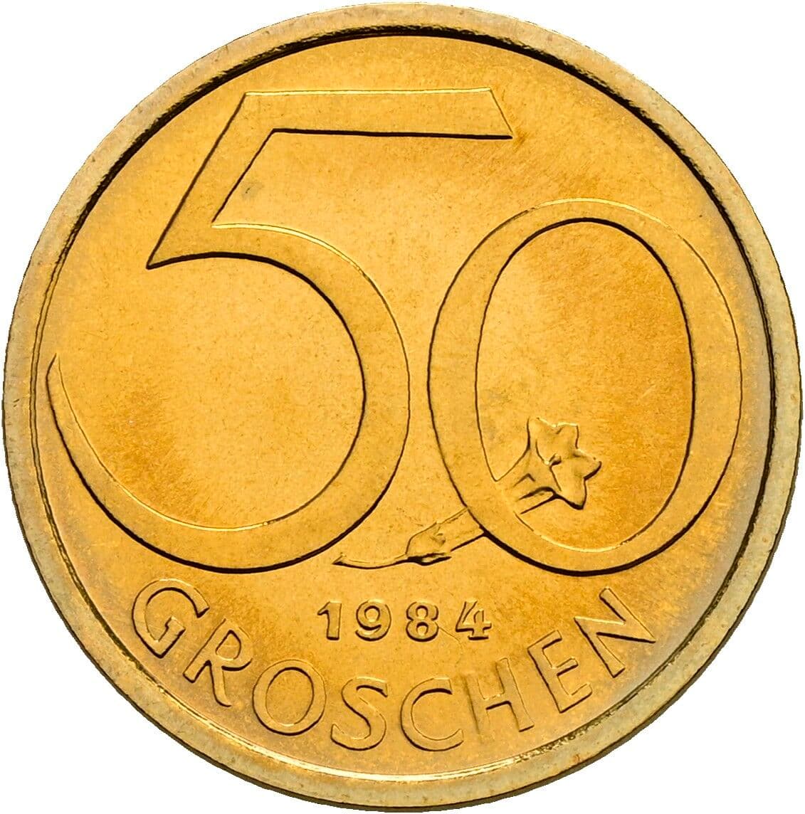 50 Groschen 1984 – Vorderseite