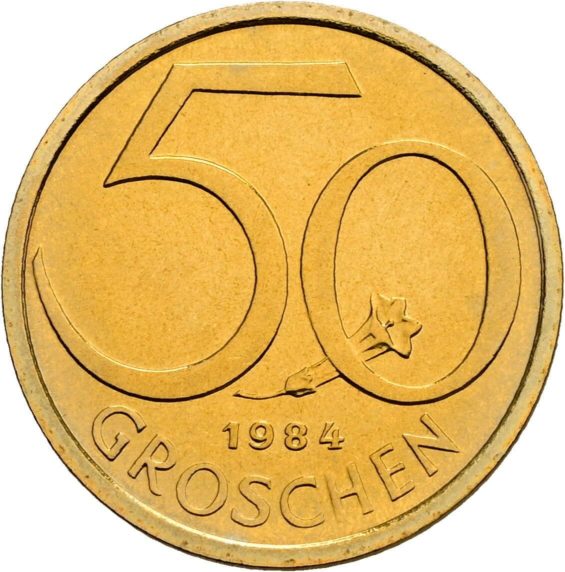 50 Groschen 1984 – Vorderseite