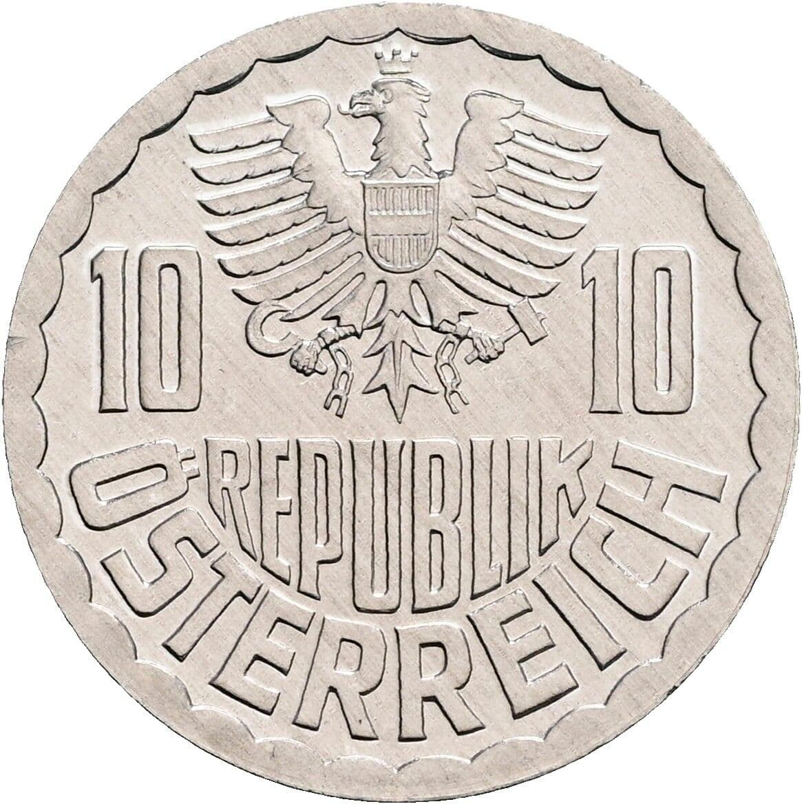 10 Groschen 1984 – Rückseite
