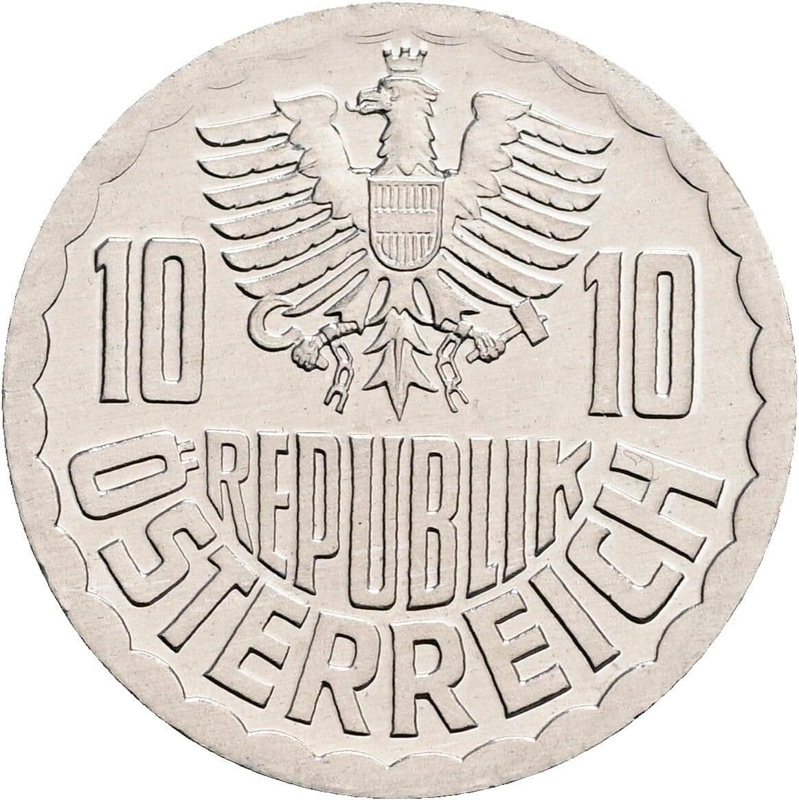 10 Groschen 1984 – Rückseite