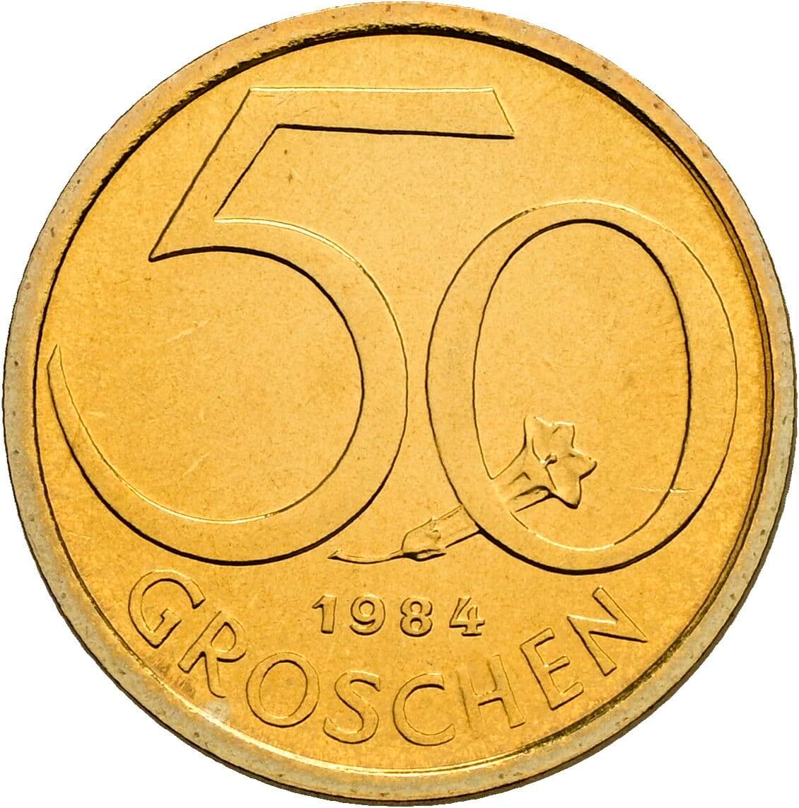 50 Groschen 1984 – Vorderseite